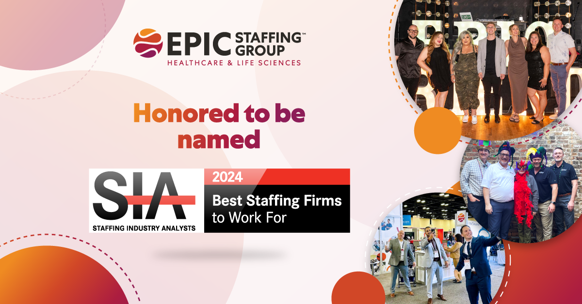 The Staffing Industry Analysts (SIA) has recently named Epic Staffing Group a winner of the 2024 Best Staffing Firms to Work For